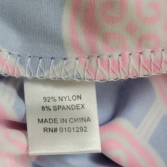 Lulu-B Blue And Pink Medallion Print Sleeveless Travel Shift Dress‎ Sz L NEW - Picture 11 of 12